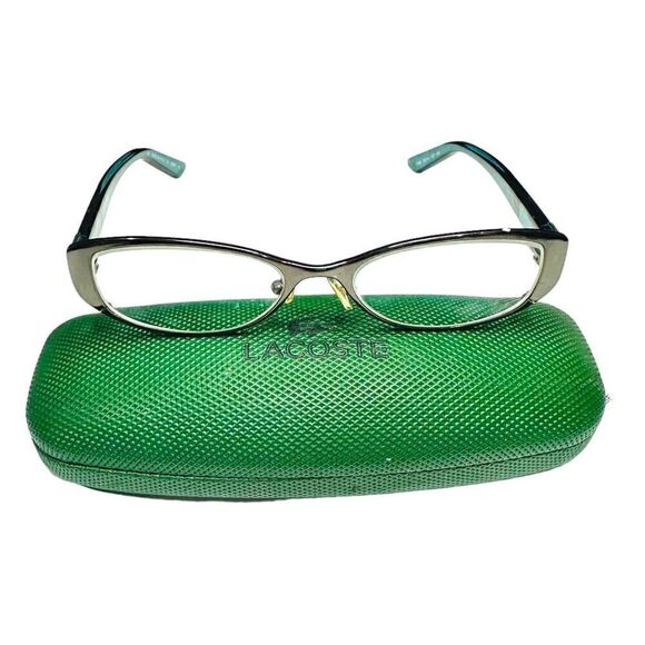 Fendi Glasses Eyewear Rectangle Frame Full Rim Black with Lacoste Case - Picture 2 of 11